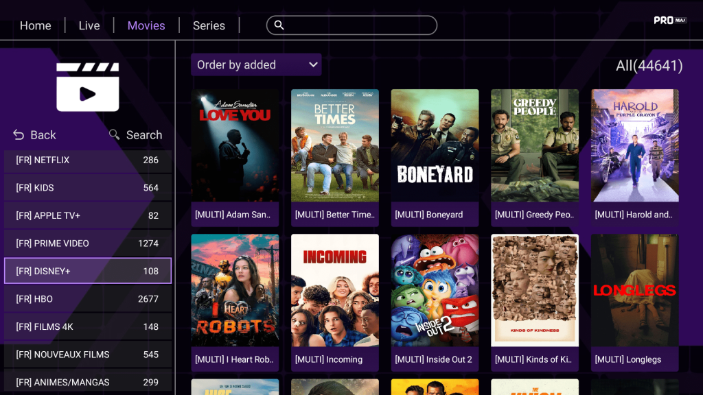 Apollo Group TV Abonnement IPTV